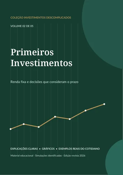 Capa do e-book Primeiros Investimentos